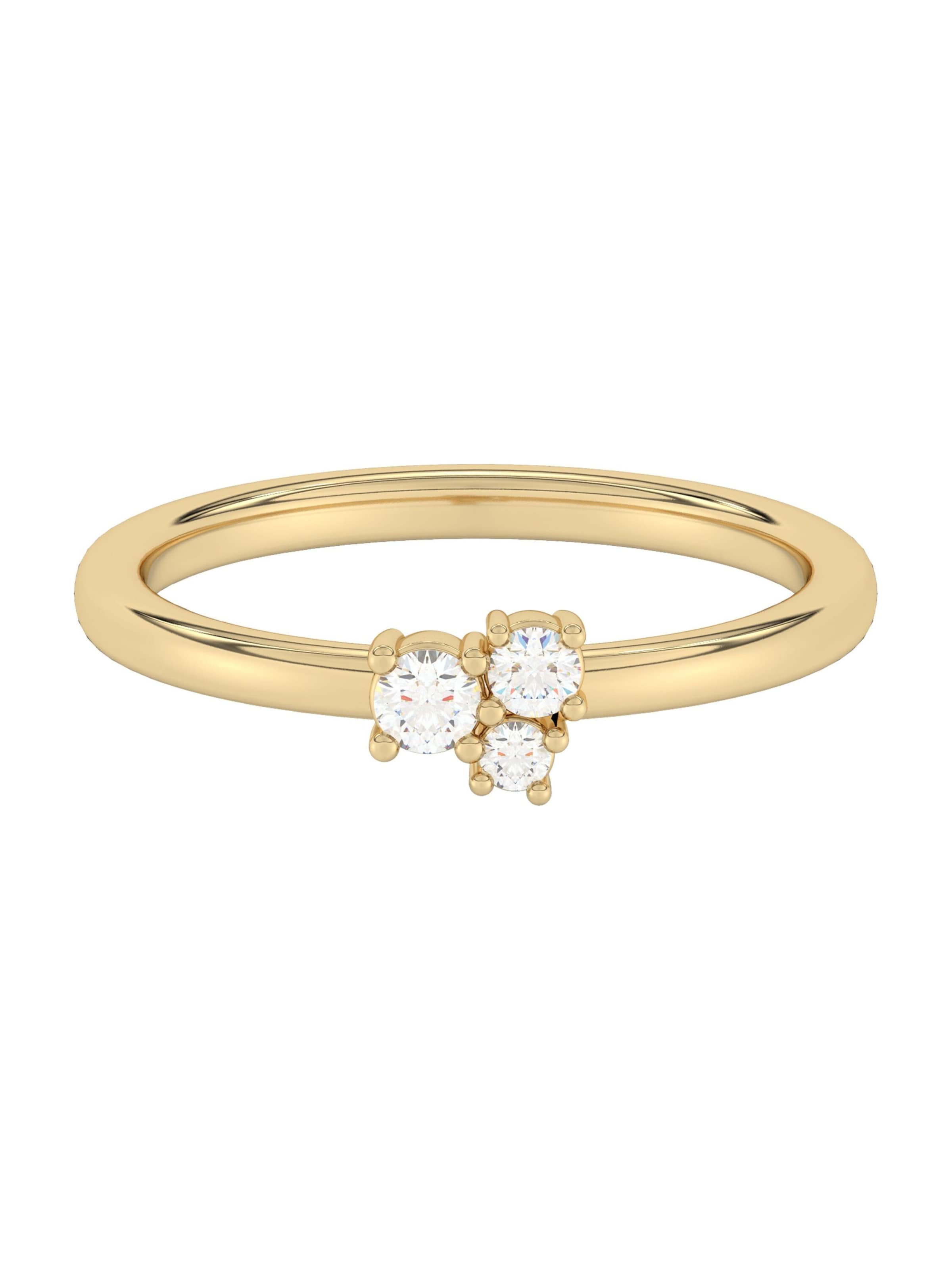 Diam Addict Ring in Gold: Vorderseite