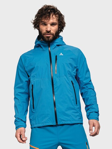 Schöffel Outdoor jacket 'Tegelberg' in Blue: front