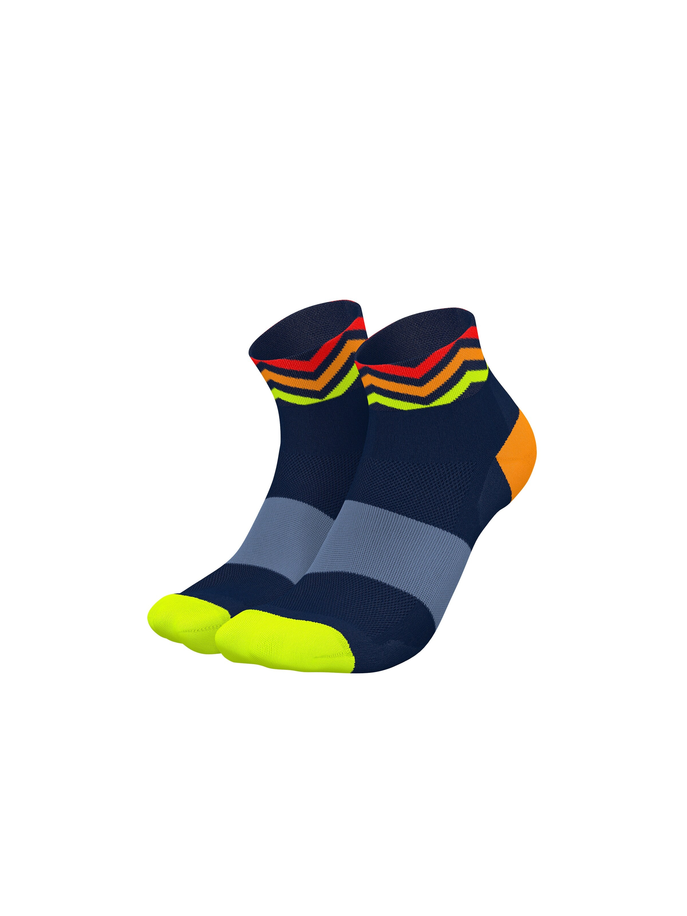 INCYLENCE Athletic Socks 'WAVES SHORT' in Blue: front