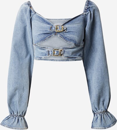 Hoermanseder x About You Blouse 'Kimi' in Blue denim, Item view