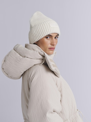 AEMMI Winter Jacket 'Ribbed' in Beige