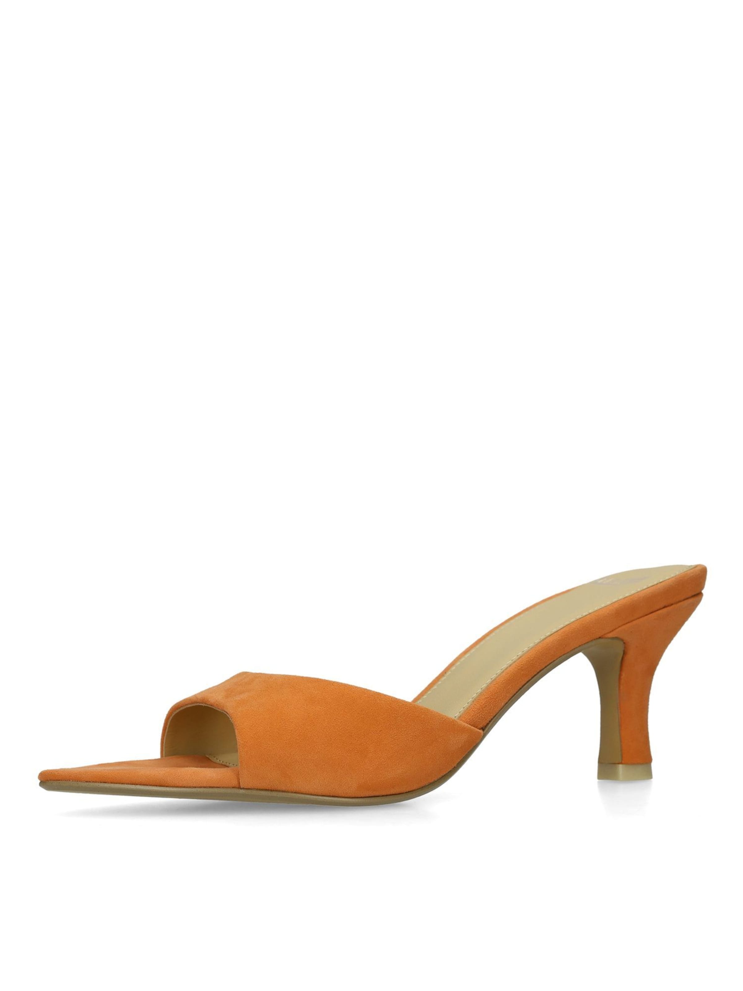Mule MANFIELD en orange : devant