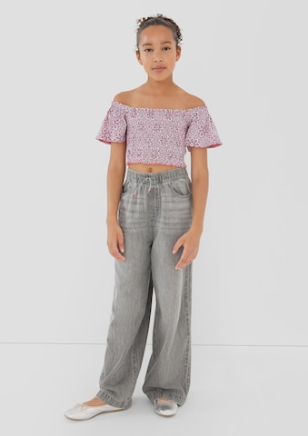 s.Oliver Wide Leg Jeans in Grau: Vorderseite