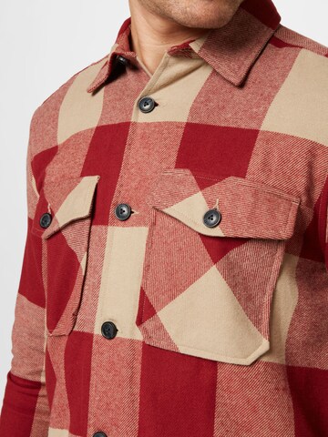 Only & Sons Regular fit Button Up Shirt 'Milo' in Red