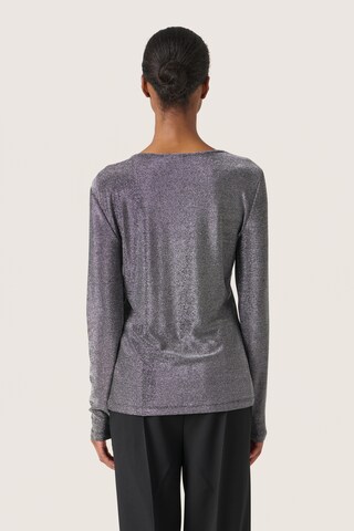 SOAKED IN LUXURY Bluse i grå