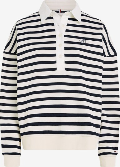 TOMMY HILFIGER Sweater majica u morsko plava / crna / prljavo bijela, Pregled proizvoda