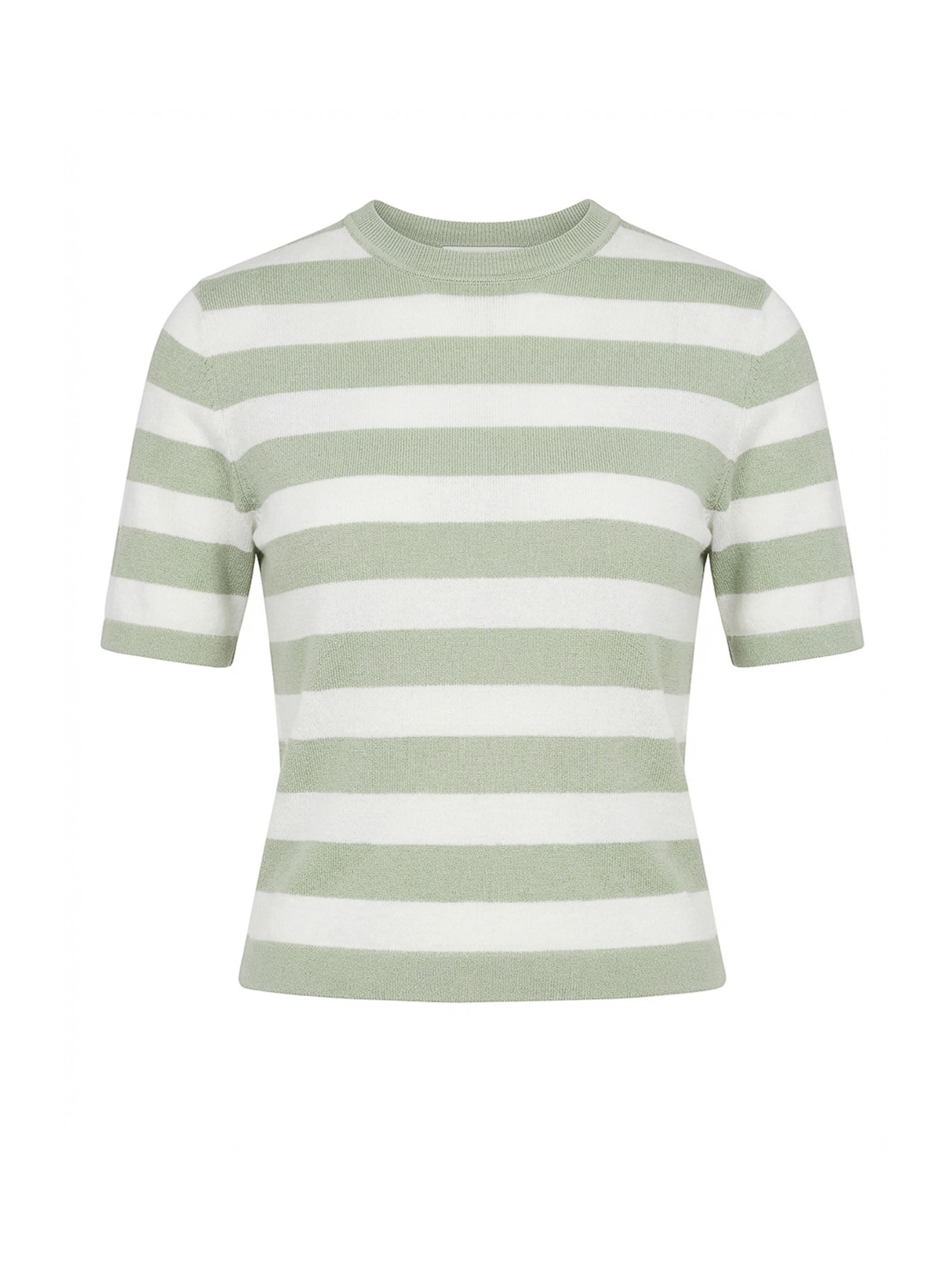 Guido Maria Kretschmer Women Pulover 'Maria' u pastelno zelena / prljavo bijela, Pregled proizvoda