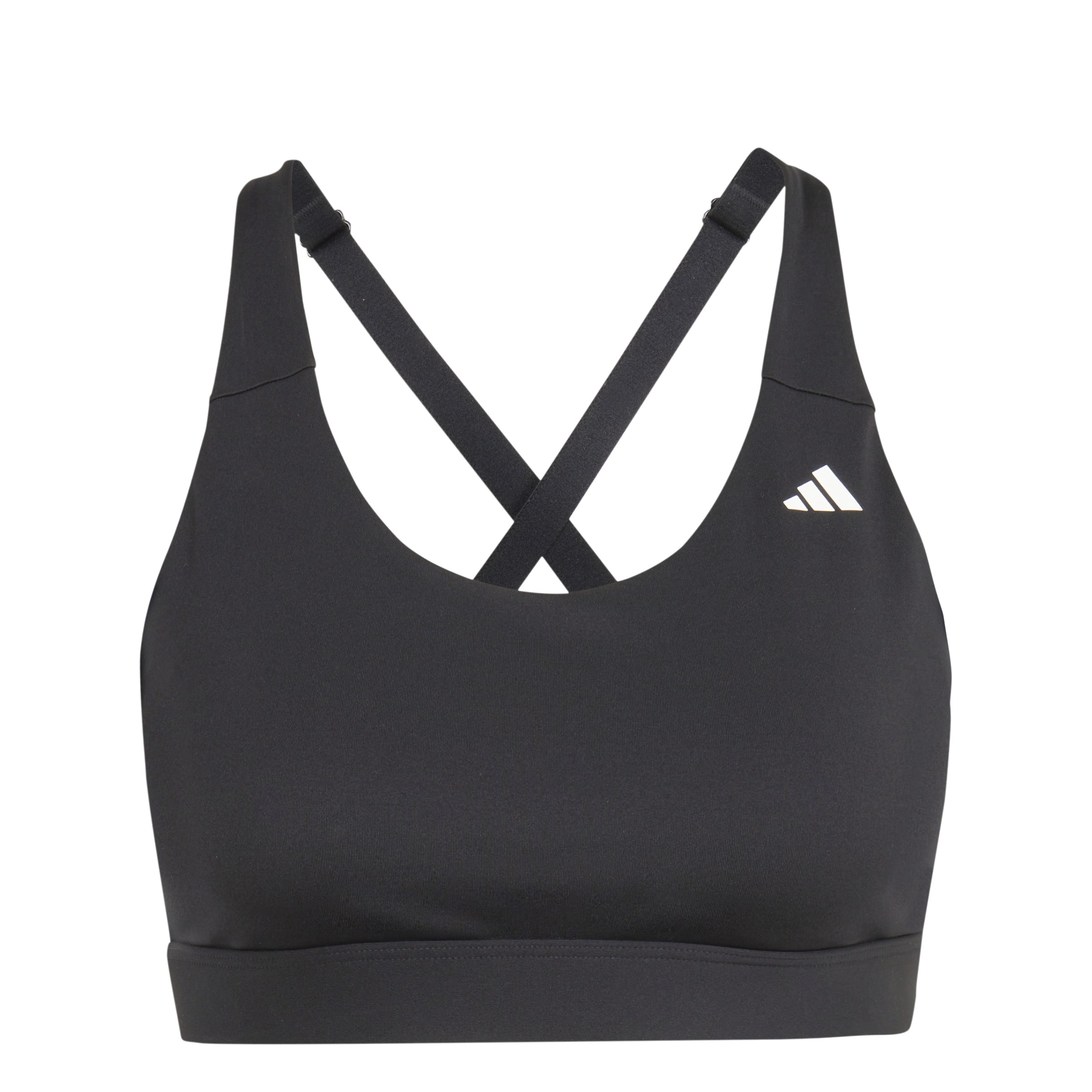 ADIDAS PERFORMANCE Bralette Sports Bra in Black: front