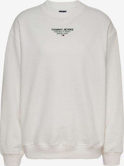 Tommy Jeans Mikina - krémová / slonová kosť / tmavozelená / tmavooranžová, Produkt