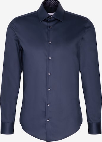 SEIDENSTICKER Slim fit Business Shirt in Blue: front