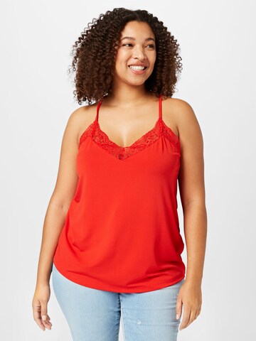 Vero Moda Curve Top 'ANA' in Rood: voorkant