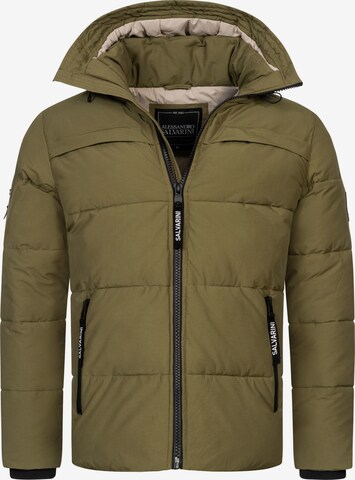 Alessandro Salvarini Winter Jacket in Green: front