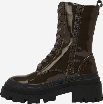 River Island - Bota com atacadores em verde