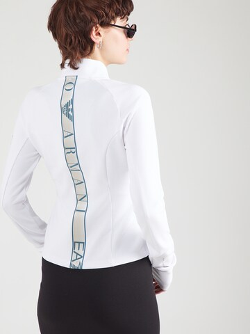 EA7 Emporio Armani - Casaco em moletão em branco: frente