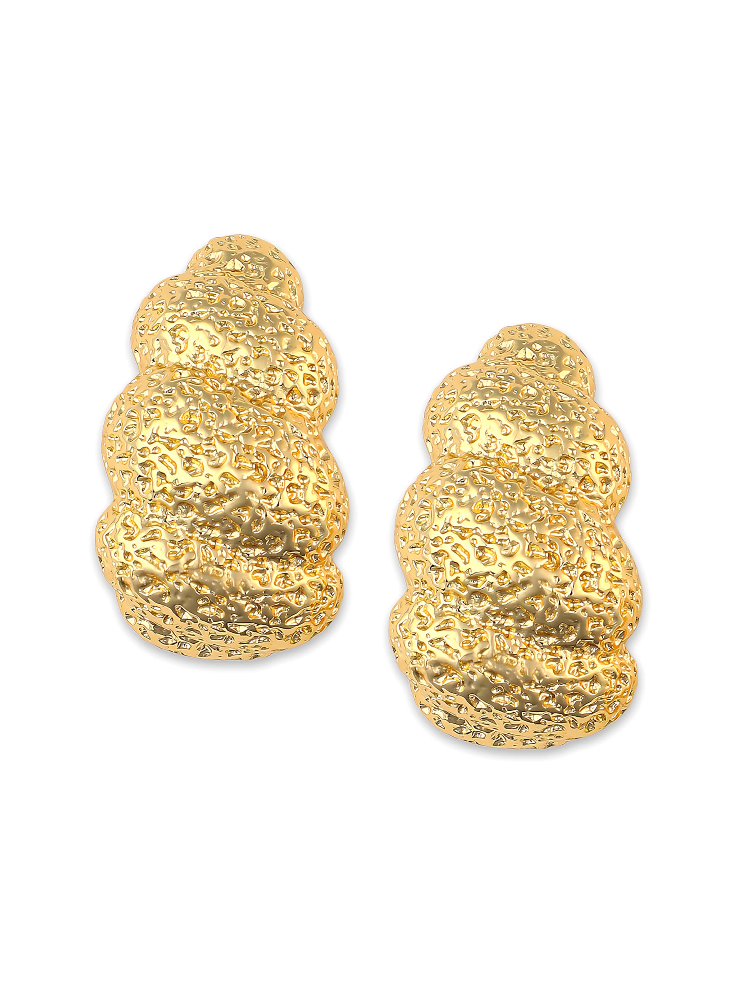 SOHI Earrings 'Tami' in Gold: front