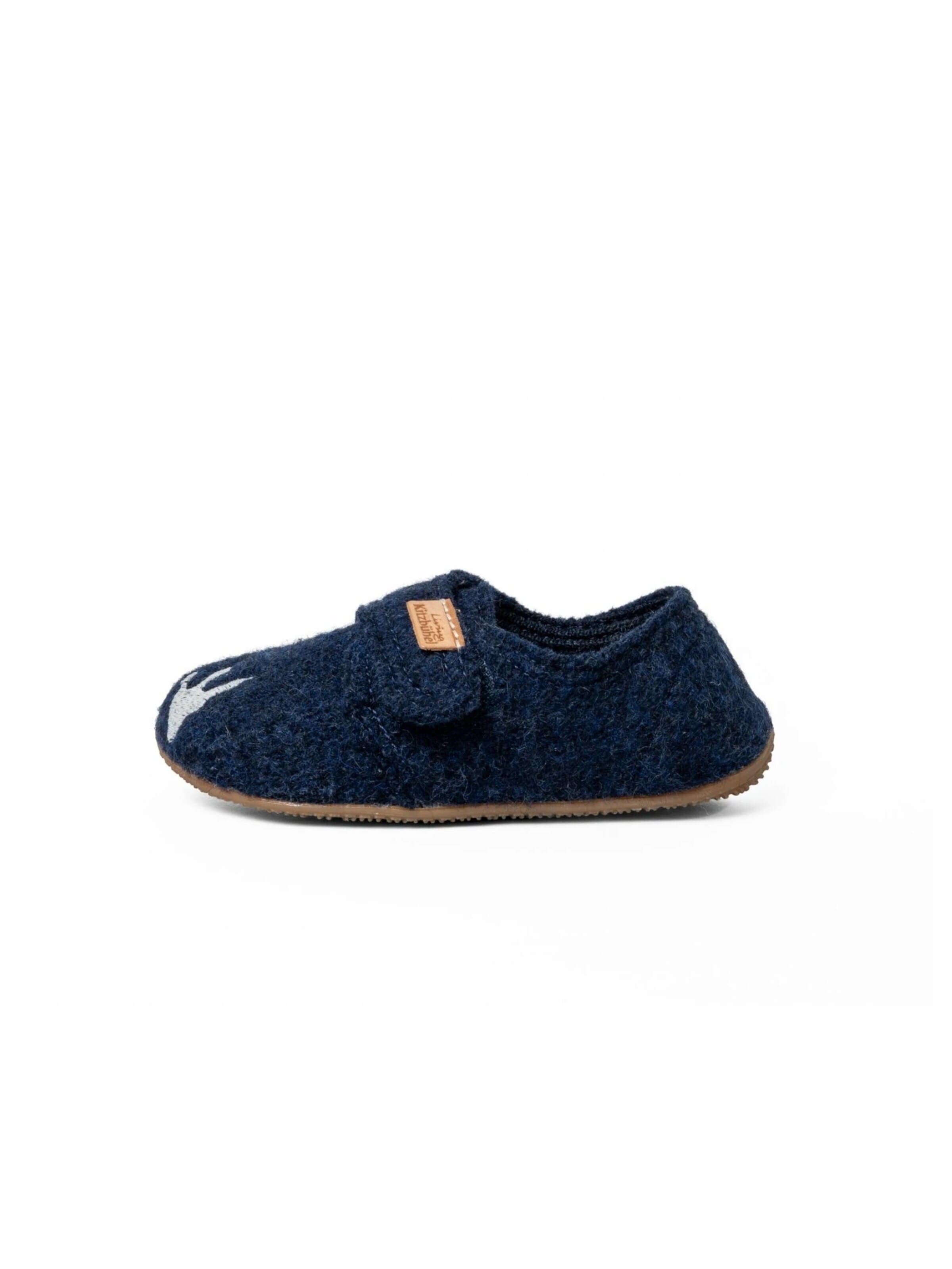 Living Kitzbühel Slippers 'T-Rex' in Blue: front