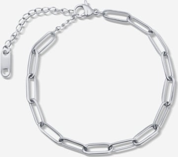 Pure Schmuck Armband 'Wide Buckle' in Silber: Vorderseite