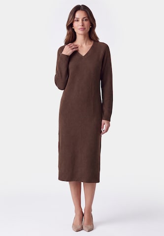Usha Kleid in Braun: Vorderseite