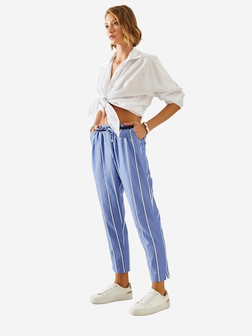 Regular Pantalon Bianco Lucci en bleu