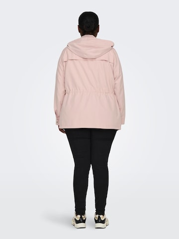 ONLY Carmakoma Between-Seasons Parka 'Starline Spring' in Pink