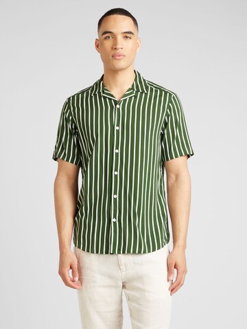 Only & Sons - Ajuste regular Camisa 'WAYNE' en verde: frente