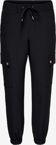 Tapered Pantaloni cu buzunare 'GLOWING' de la ONLY pe negru: față