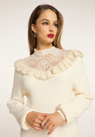 Pull-over faina en blanc