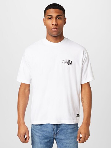 Levi's Skateboarding Shirt in Wit: voorkant