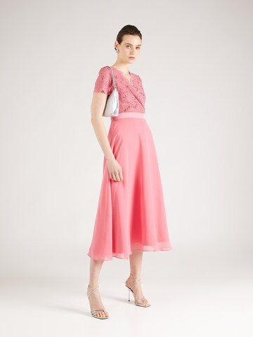 Robe de cocktail SWING en rose