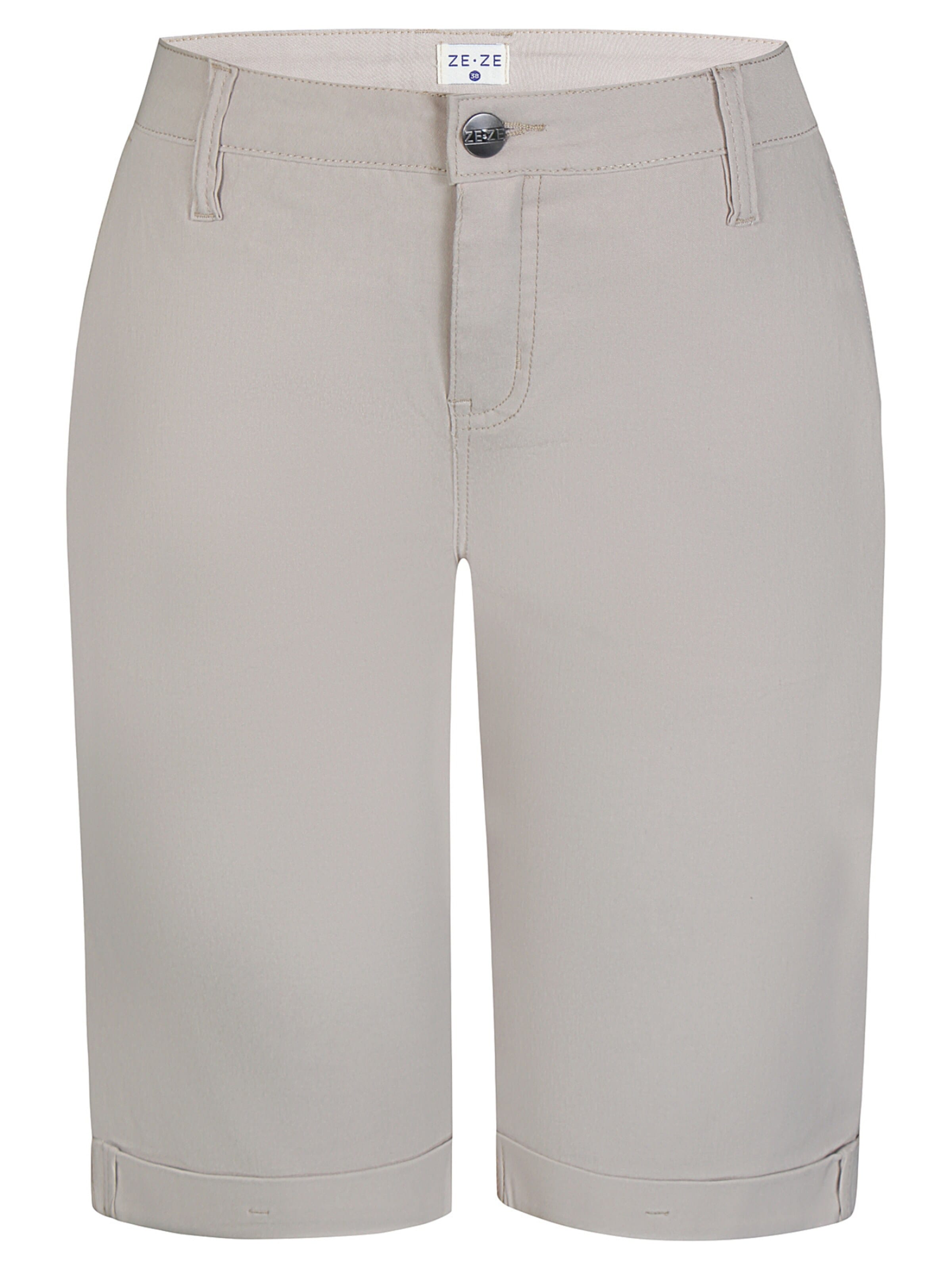 ze-ze Broek 'Sanne 313' in Beige: voorkant