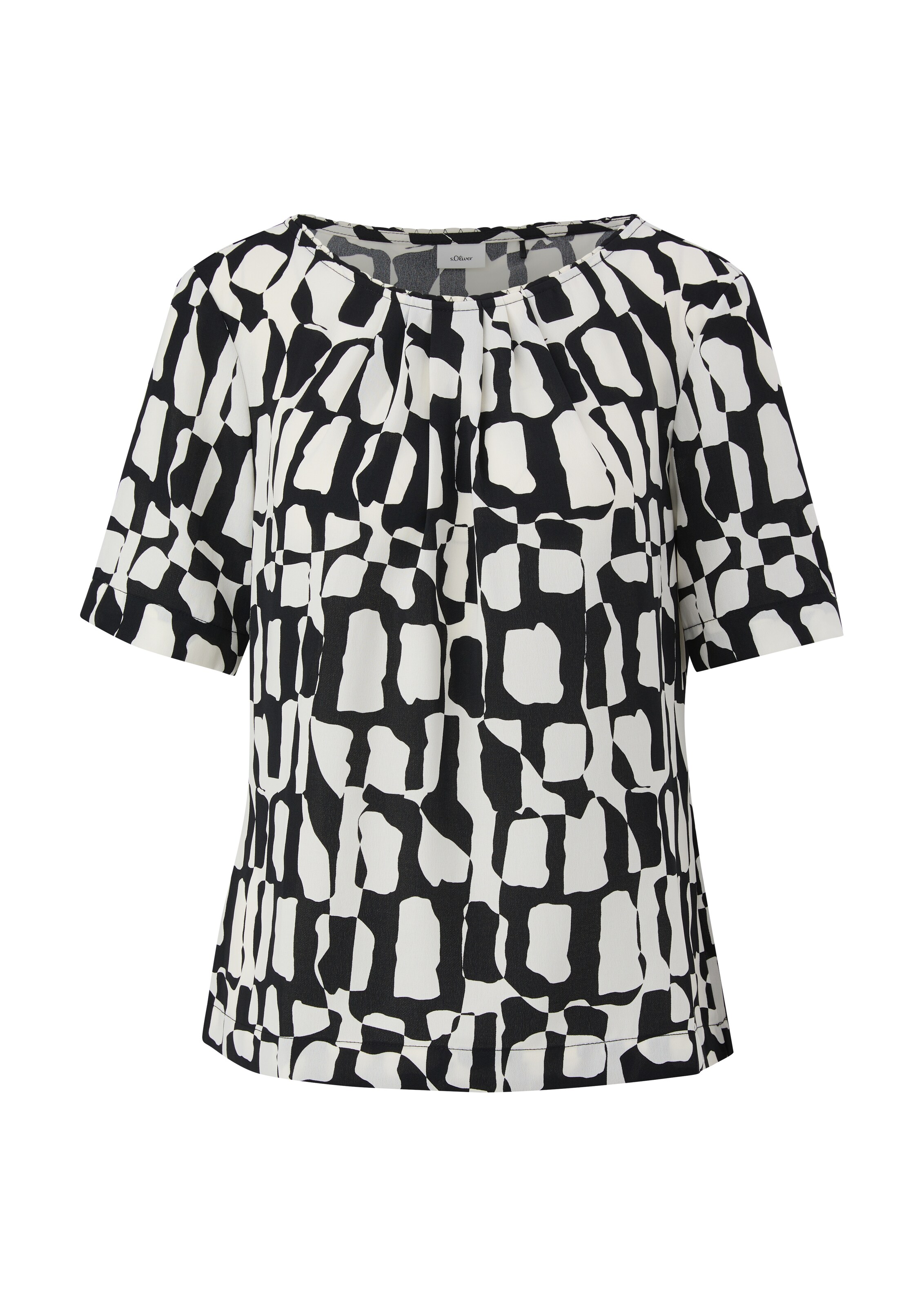 s.Oliver BLACK LABEL Bluse in Schwarz: Vorderseite