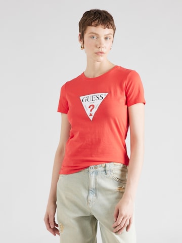 GUESS - Camisa em vermelho: frente