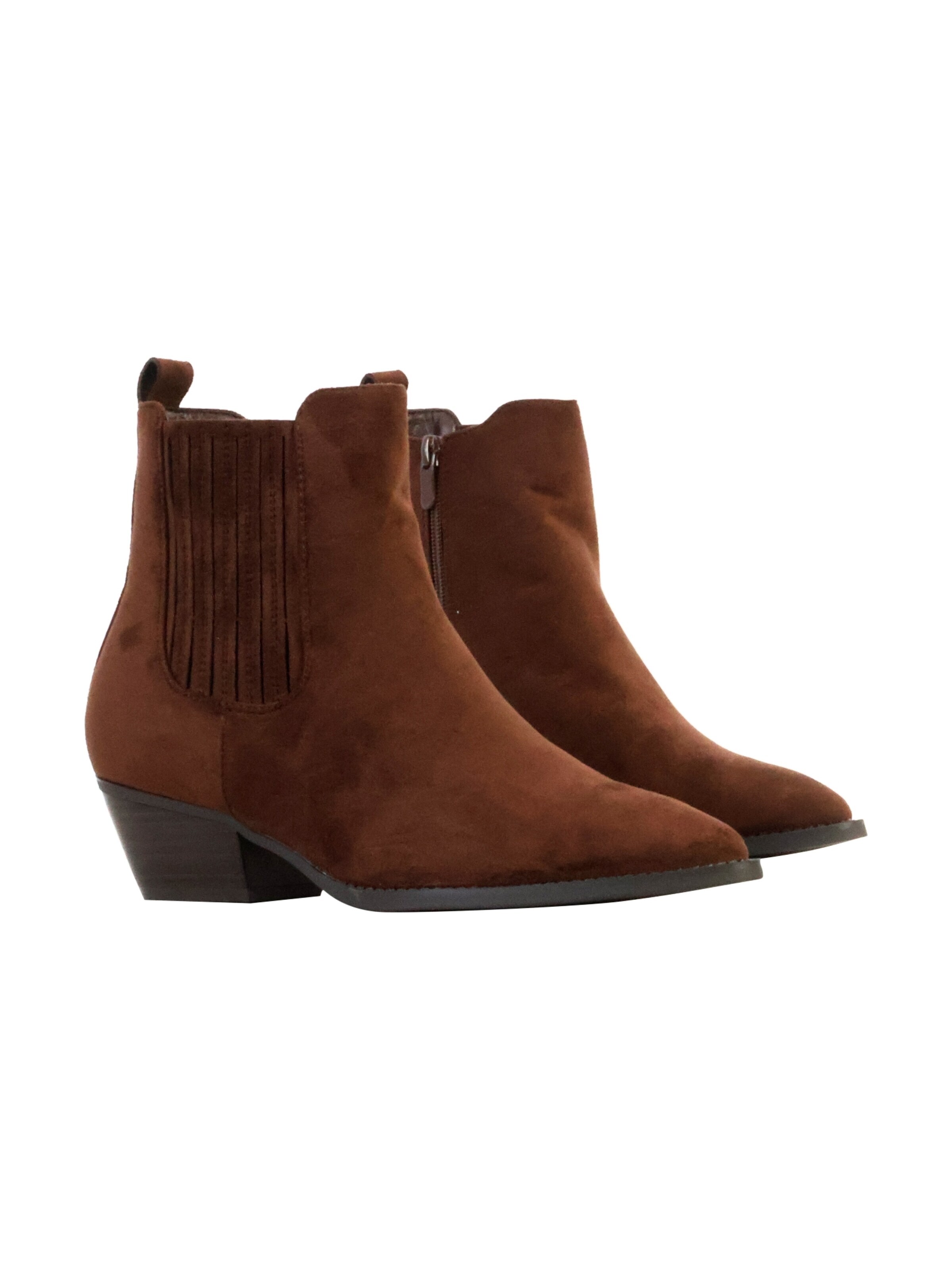 Bottines 'LBS-Stiefeletten mit Reißverschluss' Super Mode en marron