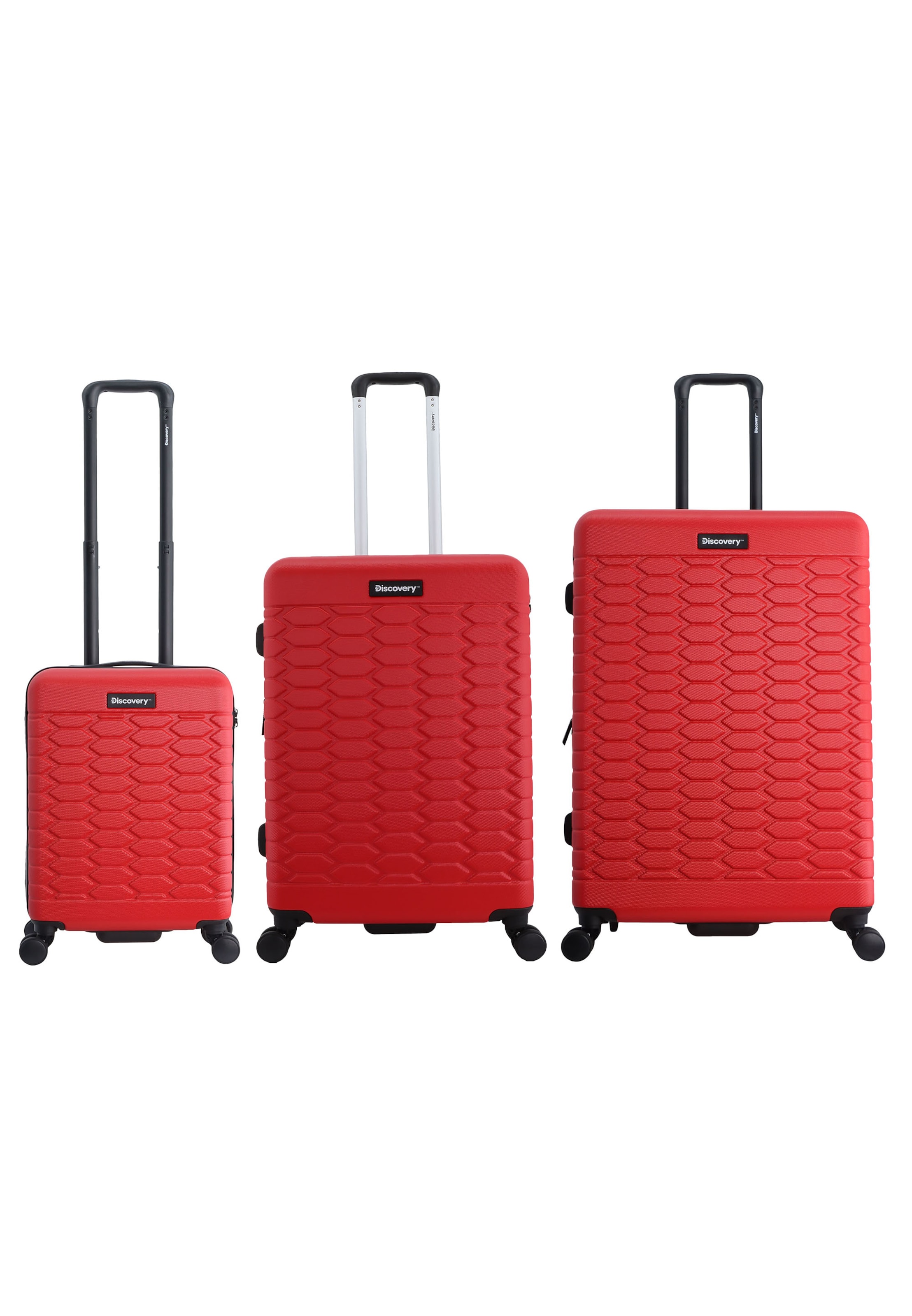 Discovery Suitcase Set 'REPTILE' in Red: front