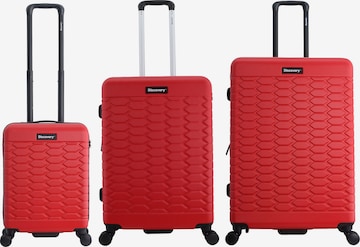 Discovery Suitcase Set 'REPTILE' in Red: front