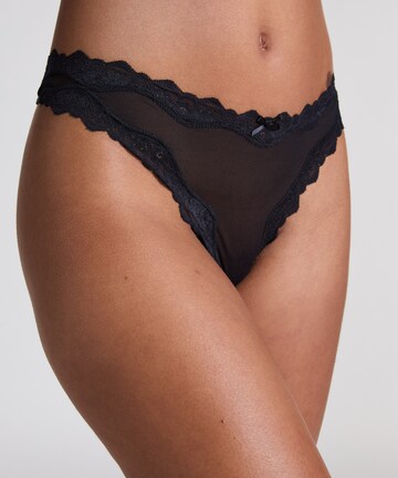 Hunkemöller String 'Hazel' in Schwarz: Vorderseite