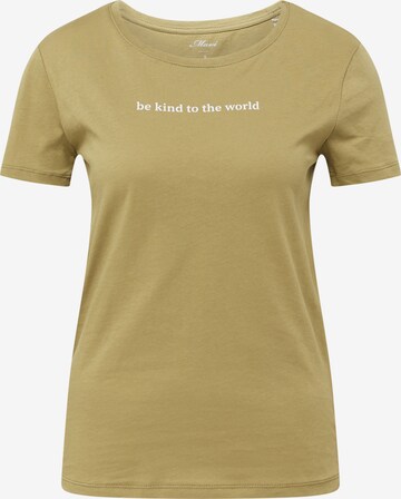 Mavi Shirt 'Be Kind To The World' in Green: front