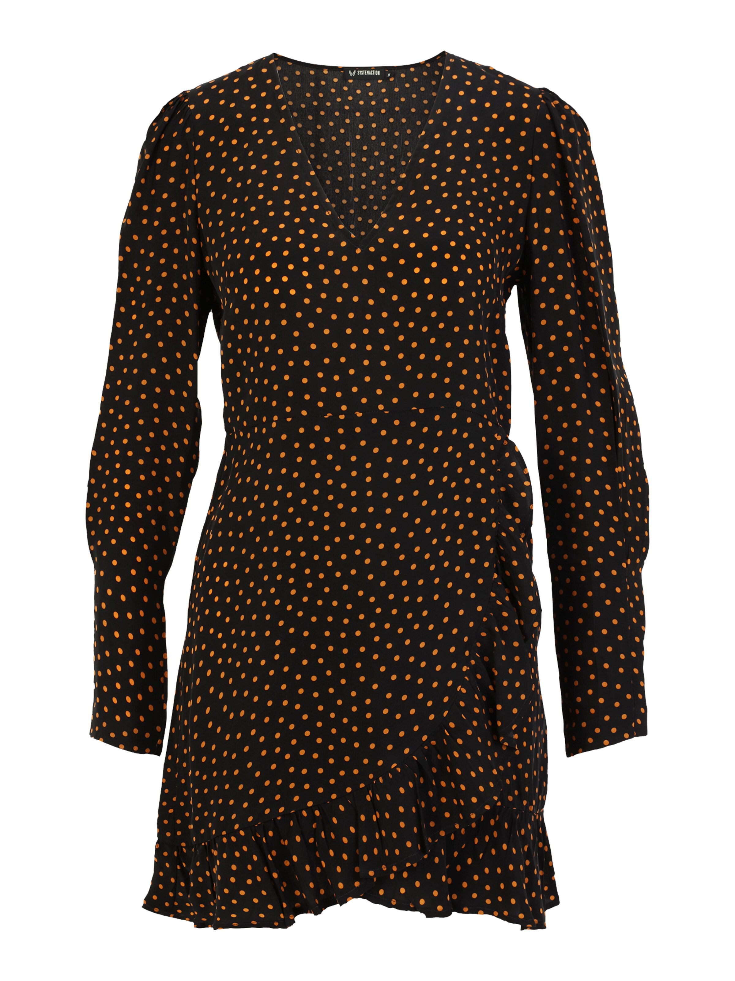 System Action Klänning i svart: framsida