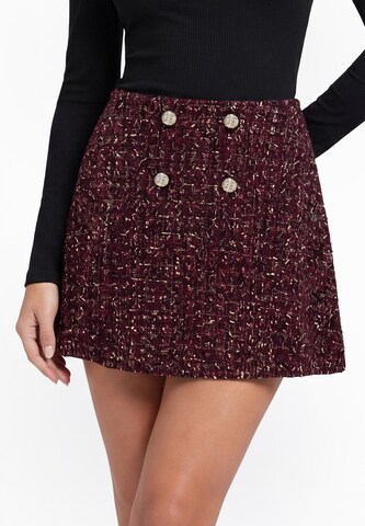 Jupe 'Festive' faina en rouge