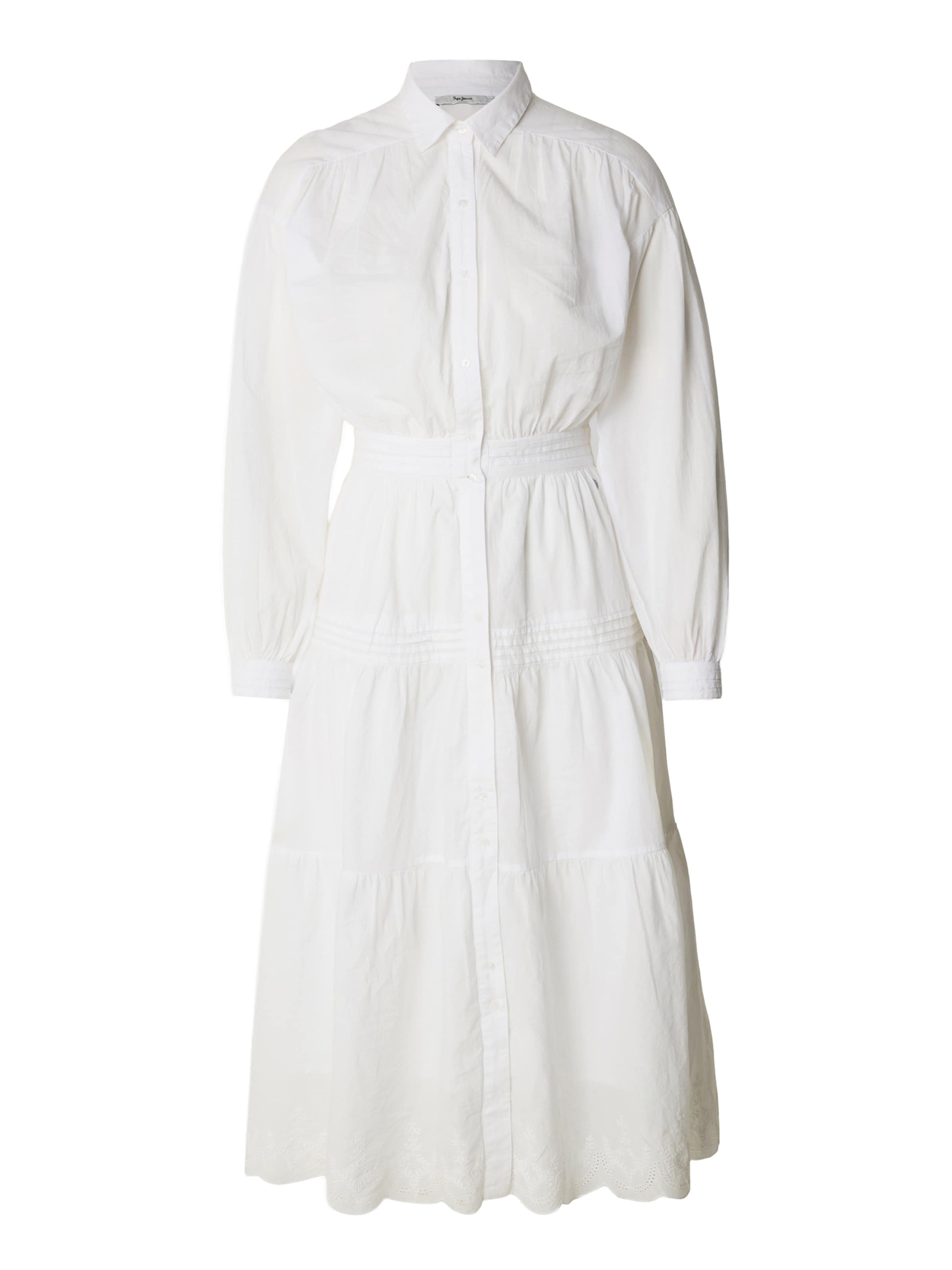 Pepe JeansKošulja haljina 'CELESTE' - bijela boja: prednji dio