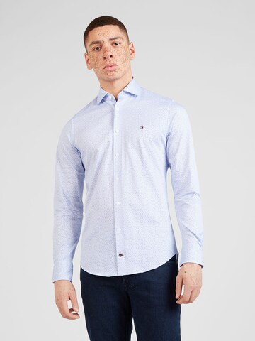 Coupe regular Chemise TOMMY HILFIGER en bleu : devant