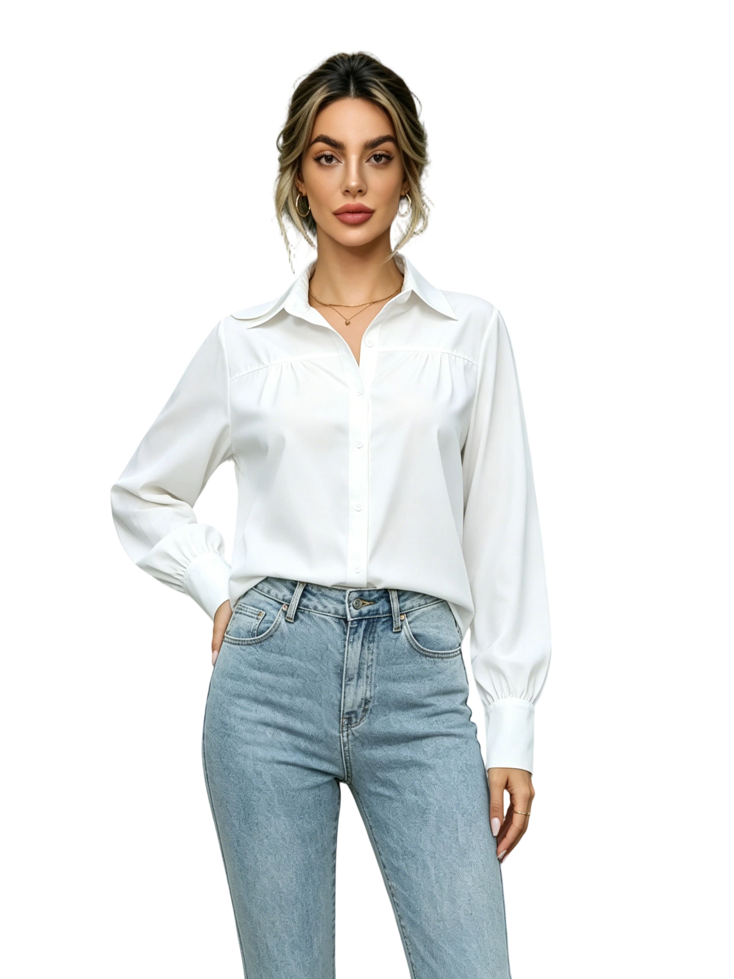 Yesfashion Bluse‌‌‌‌‌‌‌‌‌ in Weiß