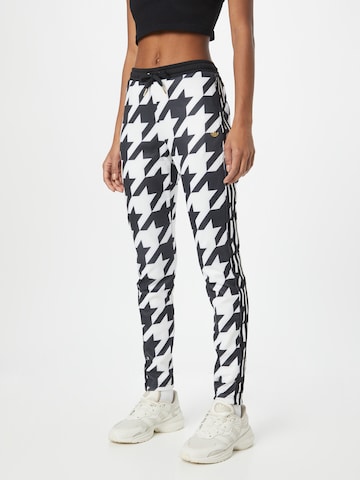 ADIDAS ORIGINALS Slim fit Pants 'Houndstooth Sst' in Black: front