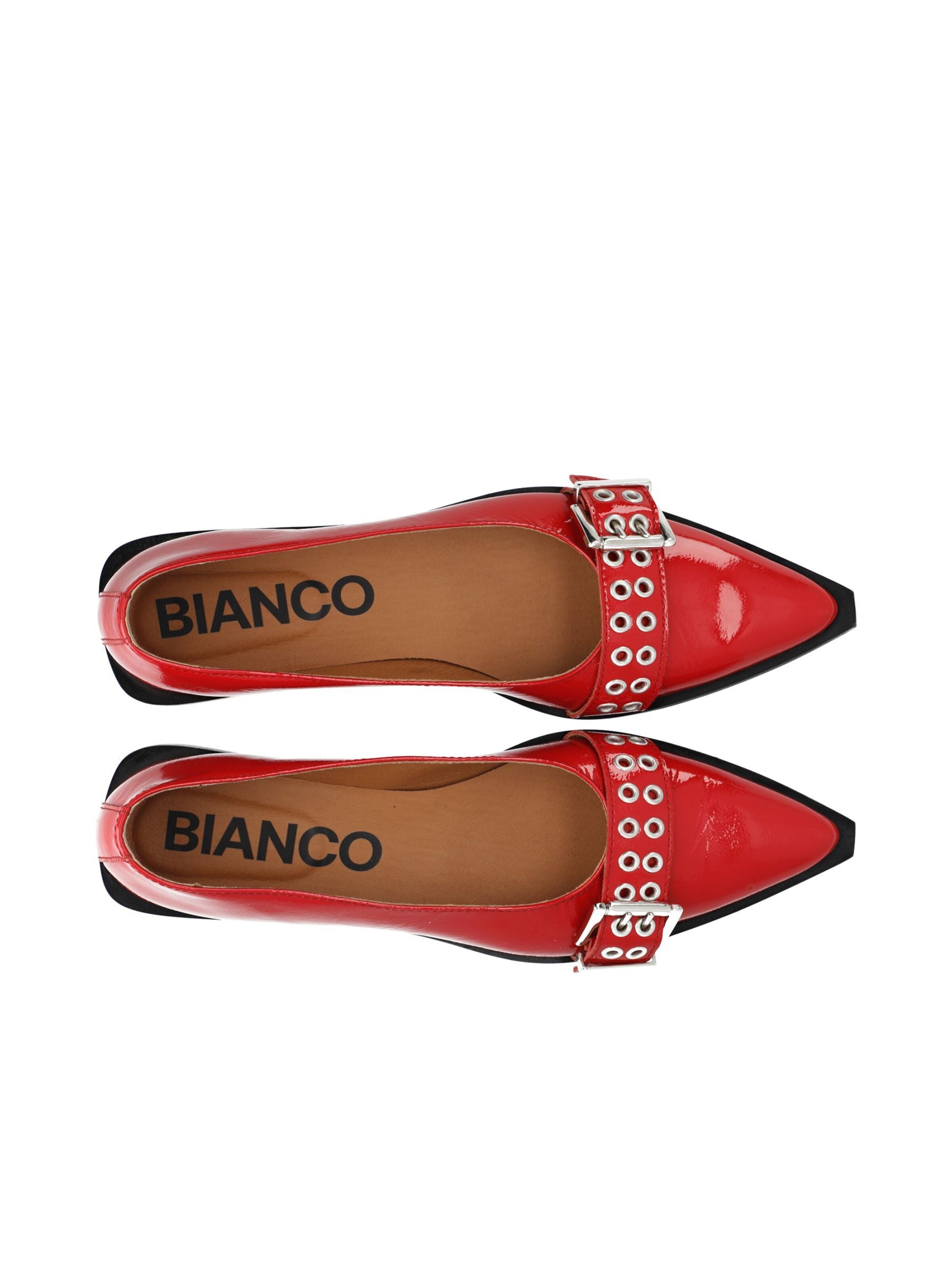 Ballerines 'Victoria' Bianco en rouge