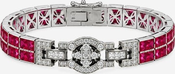 LanLivia - Pulseira 'Elegant Ruby Line Adjustable Bracelet' em vermelho: frente