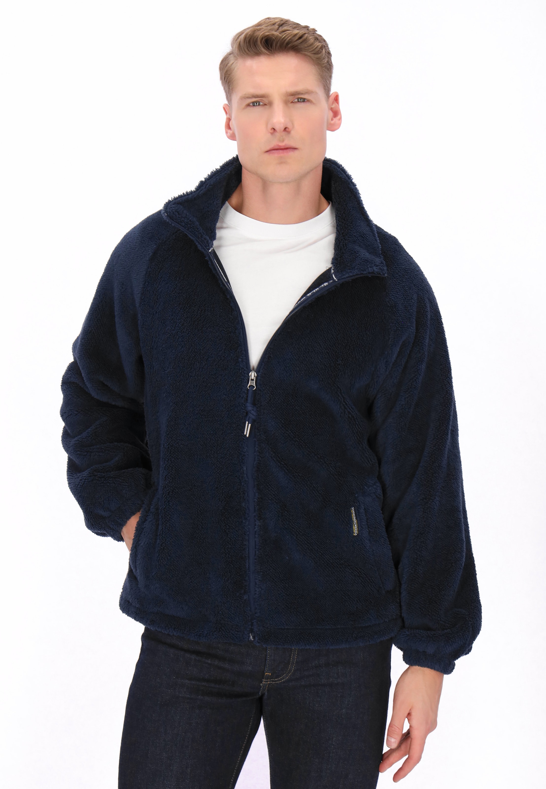 Schmuddelwedda Fleece jacket in Blue: front