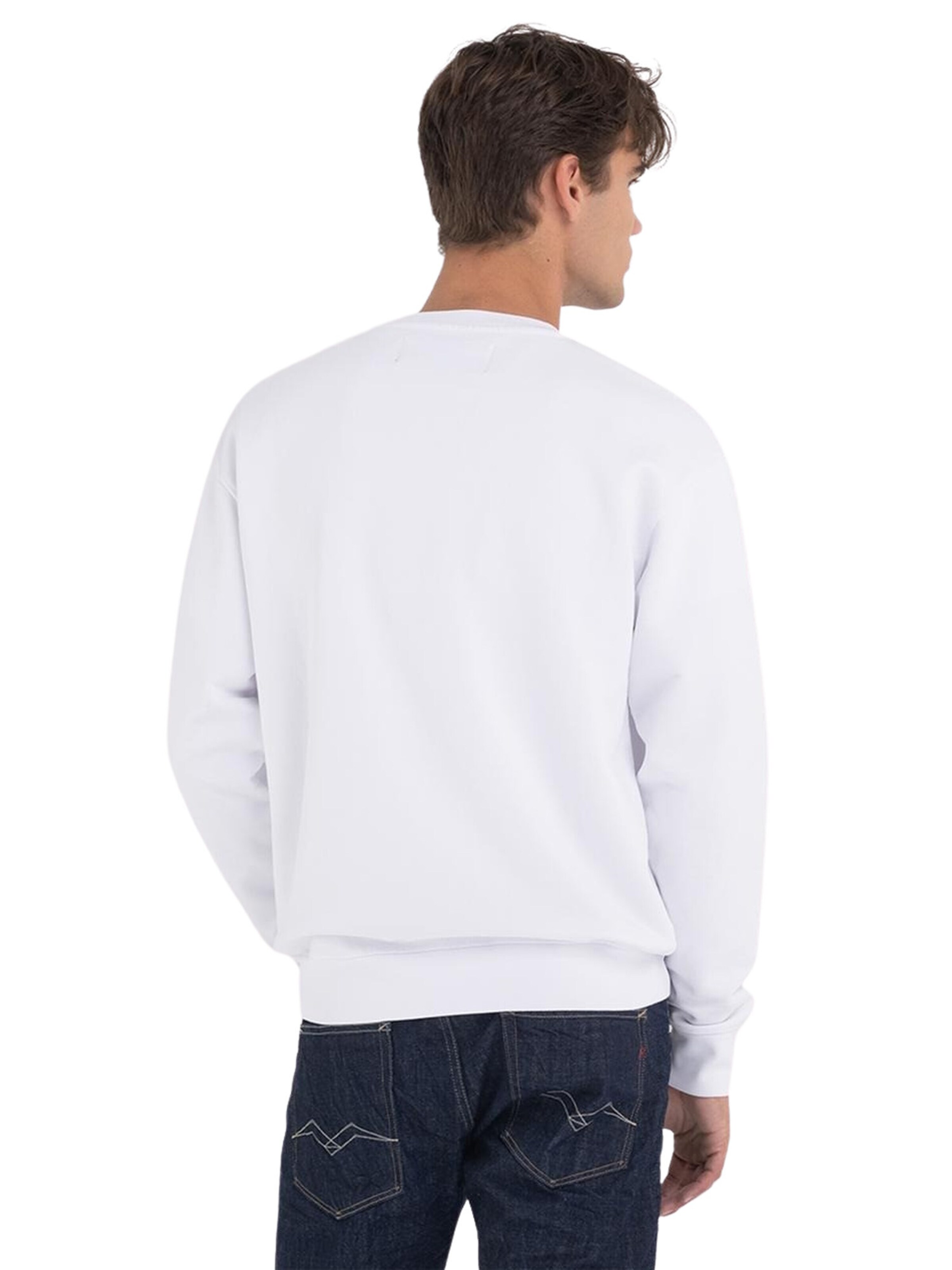 Sweat-shirt REPLAY en blanc