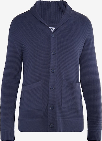 MO Knit cardigan 'Rovic' in Blue: front