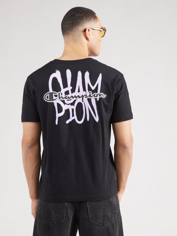 Maglietta di Champion Authentic Athletic Apparel in nero: frontale