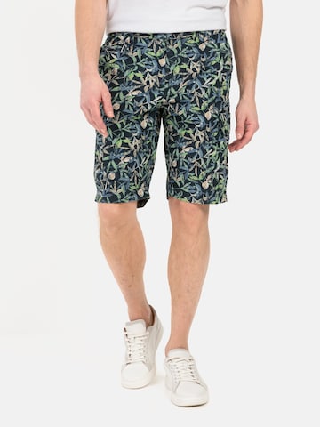 CAMEL ACTIVE Regular Cargo Shorts mit Allover-Print in Blau: predná strana